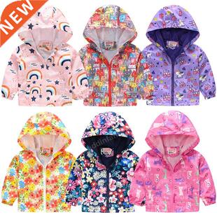 windbreaker for girls Children's jacket Child coat unicorn r