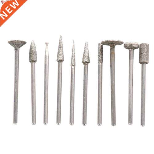 10 pièces Emery tête de meulage pour diamant en