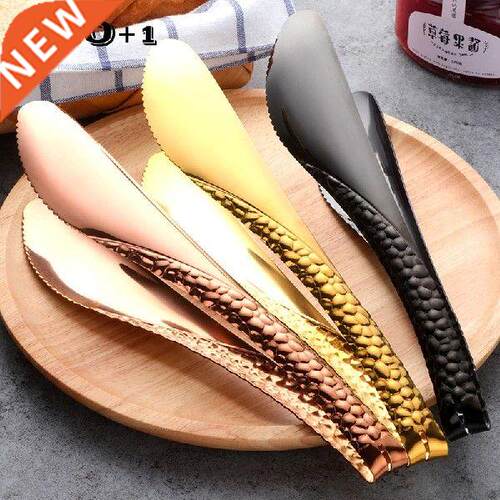 Thicken stainless steel bread clip Food Tongs bbecue Bun