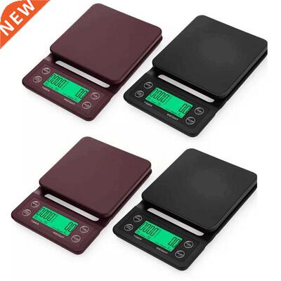 3kg/5kg 0.1g Drip Coffee Scale with Timer Portable Accuracy