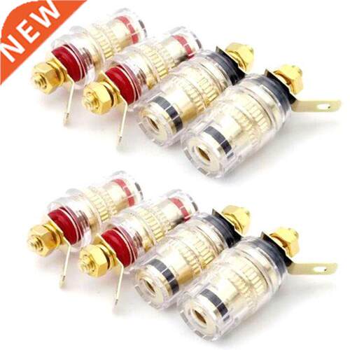 8pcs/set Speaker Terminal Binding Post 4mm Banana Plug Socke