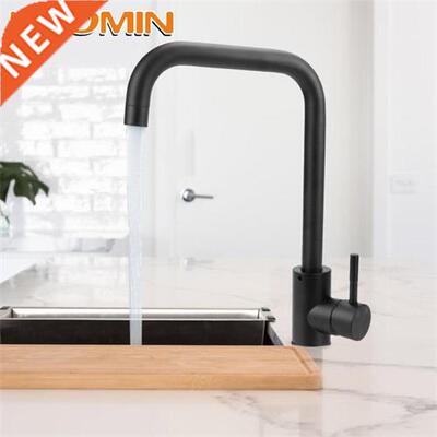 HOOMIN Kitchen Faucet Hot and Cold Deck Mounted Sinks