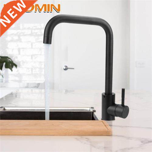 HOOMIN Kitchen Faucet Hot and Cold Deck Mounted Sinks