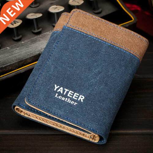 Retro Men's Wallet Business ID Card Holders Purse Small Leat