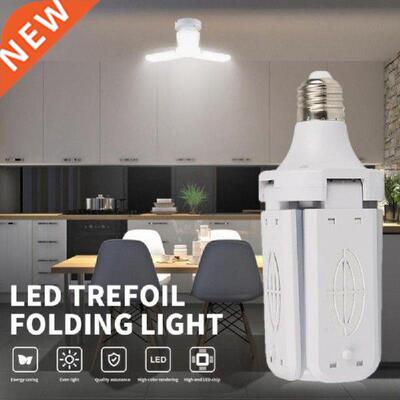 /4 Blade Foldable LED Garage Light E27 170-265V Angle