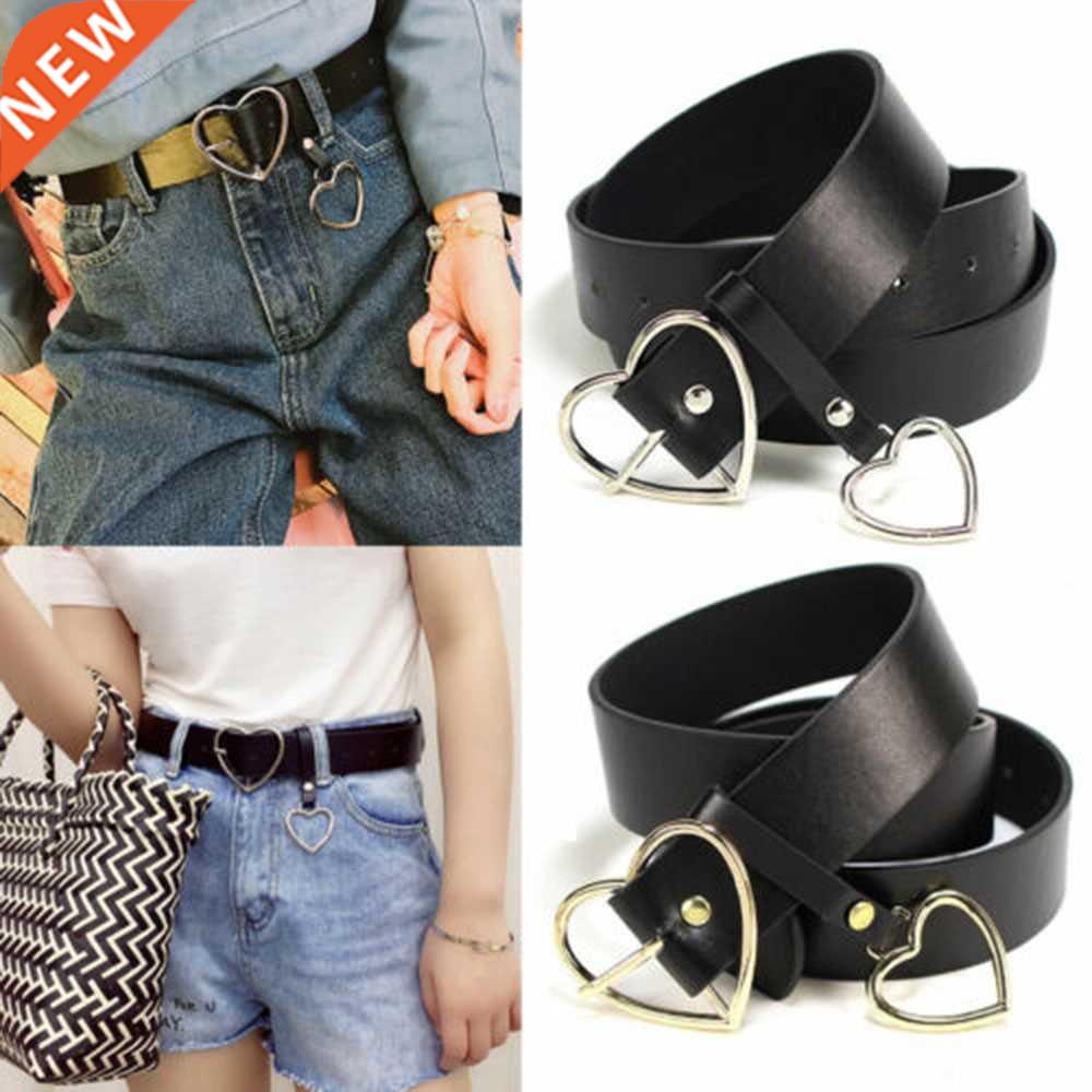 Richkeda Store Female Fashion Round Buckle Waist Belt Metal 模玩/动漫/周边/娃圈三坑/桌游 海报/色纸 原图主图