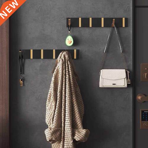 Folding Towel Hanger 2ways Installation Wall-mounted Hooks C