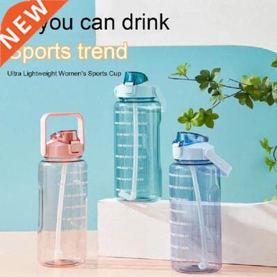 Portable Large Capacity Water Bottles 2L Sports Water