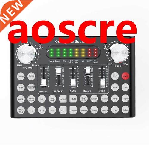 Professional Mixer DJ Live Equipment Sound Card Microphone S