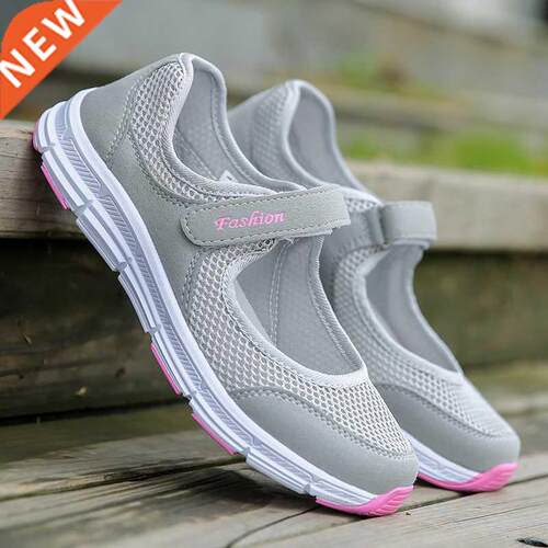 New Women Flats 2022 Spring Summer Ladies Mesh Flat Shoes Wo