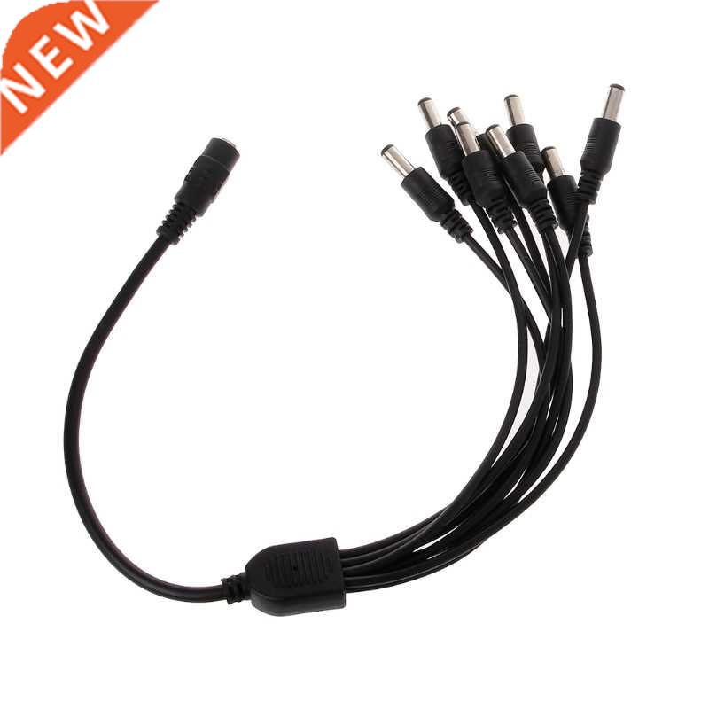 1 Female to 8 Male Plug 5.5x2.1mm Port 12V DC Power Adapter