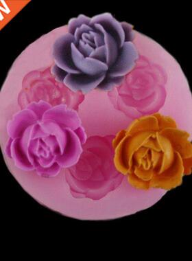 Rose Leaves Silicone Soap Mold Kitchen Accessories Cake Mold