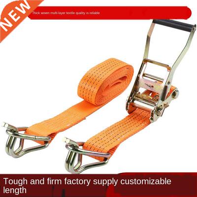 2pcs Lorry Lashng Polyester Ratchet Belt Weavng Durable We