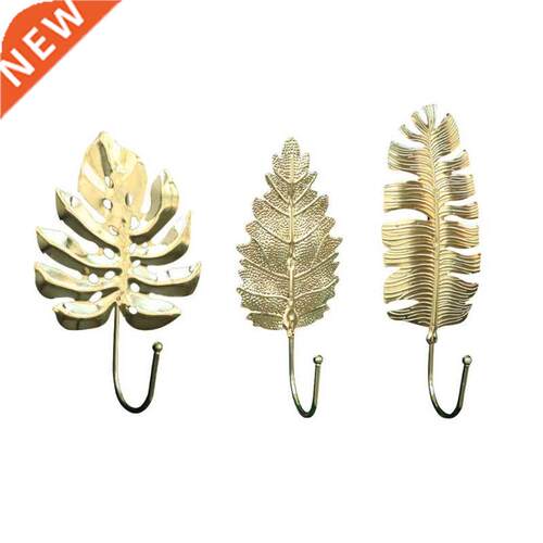 Golden Leaves Hooks Nordc Leaf Hook Wall Coat Key Hanger r