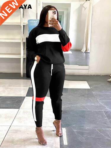 CM.YAYA Active Two 2 Pieces Set for Women Fall Winter Fitnes