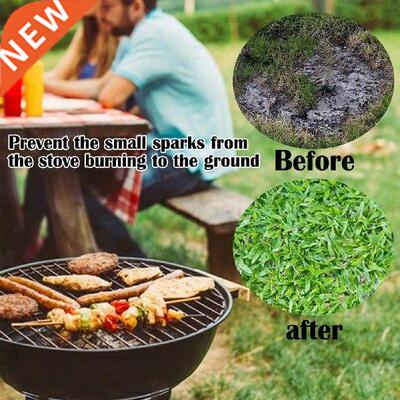 BBQ Grill Mat Flame Retardant Fire Pit Mat Anti Skid Pad