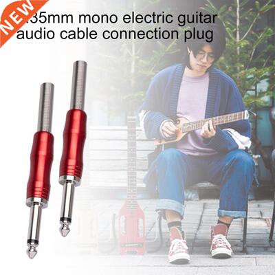 Professional 6.35mm Mono Plug Assembly Wire Connector Audio