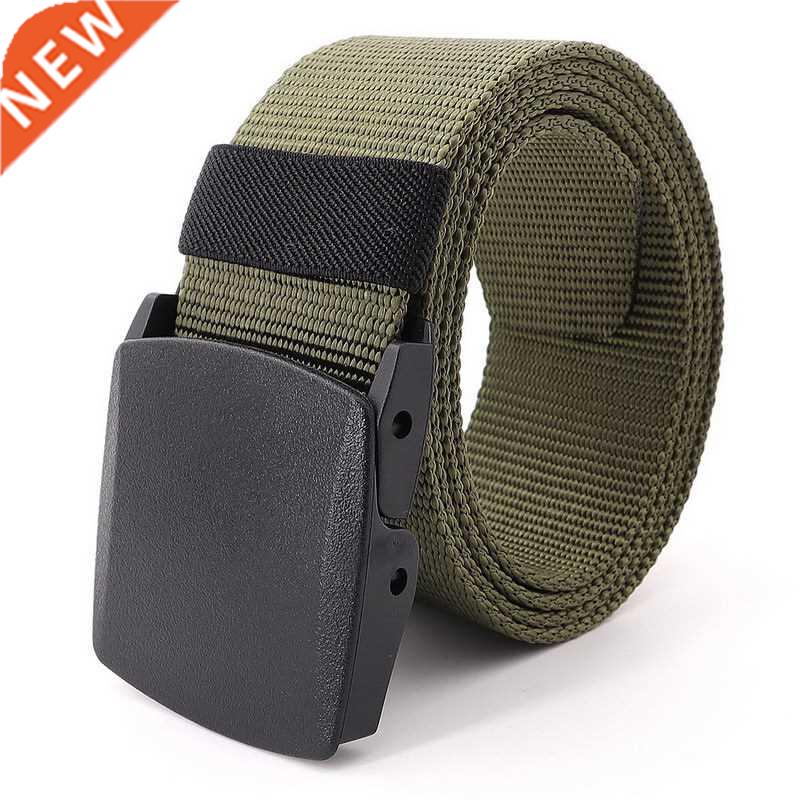 Mens POM Slide Buckle Quick Drying Belts Nylon Army Military