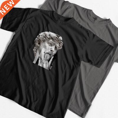 COOLMIND 100% cotton sreetwear david print cool men T shirt