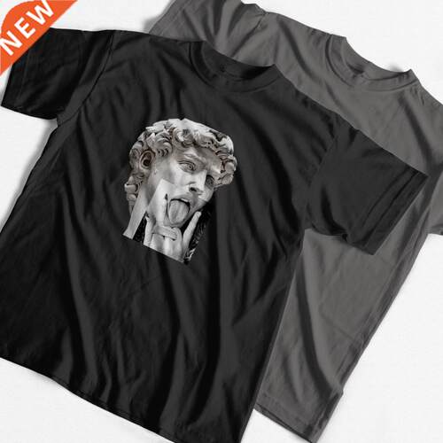 COOLMIND 100% cotton sreetwear david print cool men T shirt