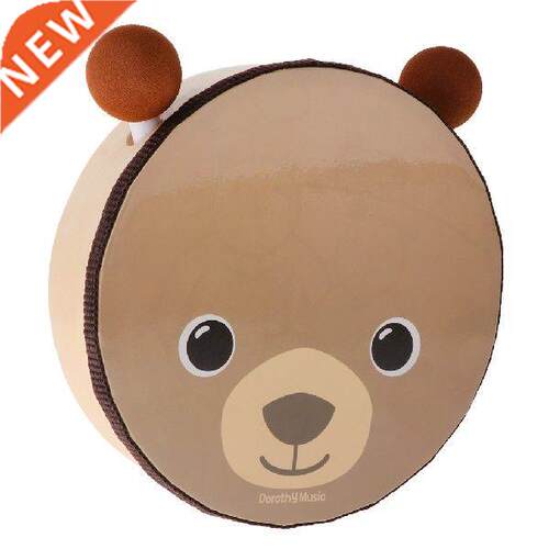 Cute Cartoon Musical Instruments Hand Drum with 2 Beaters
