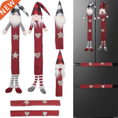 6pcs Christmas Party Refrigerator Handle Cover Faceless