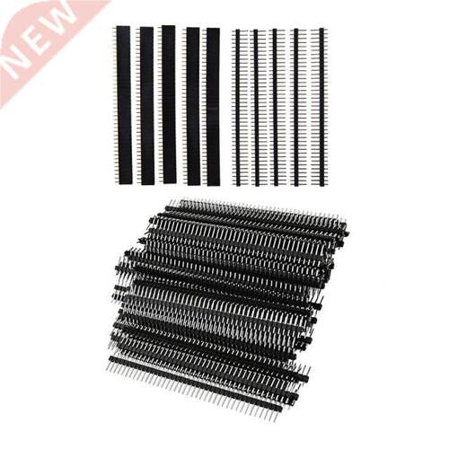 10Pcs 40 Pin 2.54Mm Single Row Straight Male + Female Pin He