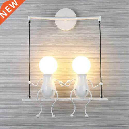 Cartoon Doll LED Wall Light Creative Art Iron LED Wall Light