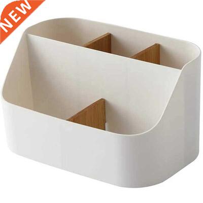 Desk Organizer Remote Control Holder Makeup Caddy Box for