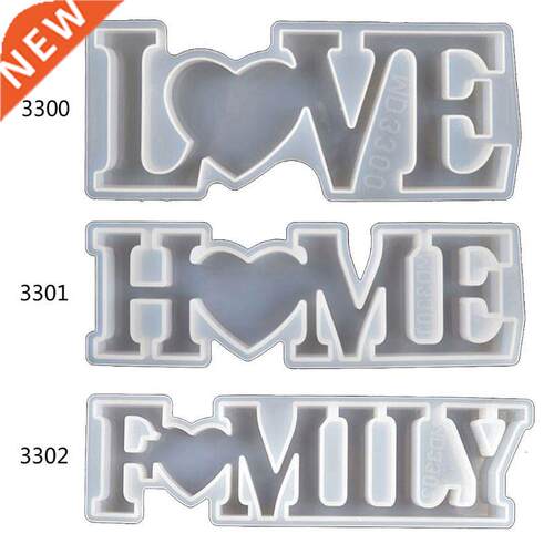 Love Home Family Silicone Mold Love Resin Mold Love Sign Wor