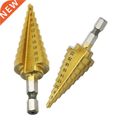 HSS Hex Titanium Coated Step Cone Drill Bit Hole Cutter Powe