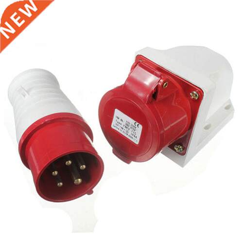 16 Amp 5 pin Plug & Socket Weatherproof IP44  Phase 80-4