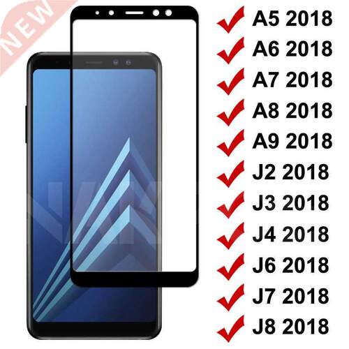 9D Tempered Glass on For Samsung Galaxy A5 A7 A9 J2 J3 J7 J8