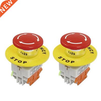 2pcs 22mm Stop Switch Accessories Easy Install Emergency