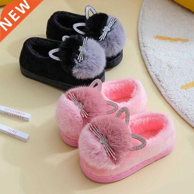 Kids Slippers 2021 Winter Children Cotton Shoes Winter Warm