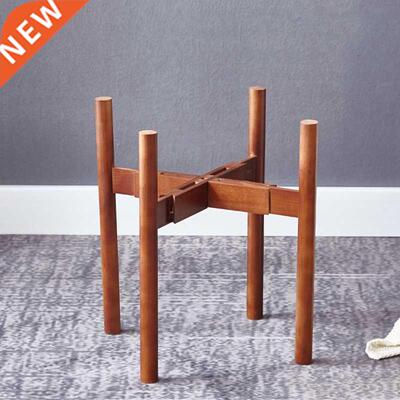 Adjustable Plant Stand, 8 to 12 Inch Bamboo Wood Flower