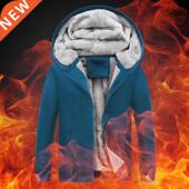 Hot Sale fashion For Anim Print Men Hoodie Sweatshirt Thick