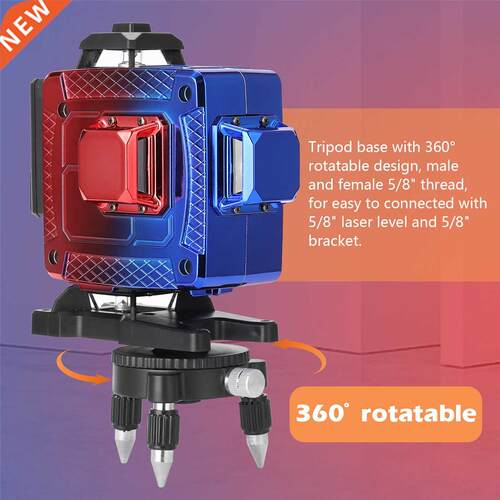 KKmoon Multfunctonal 16 Lnes Laser Level Tool Vertcal