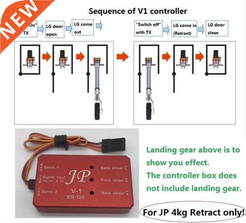 JP Hobby Retract controller ER120 V1 and V2 or ER150 V1 and