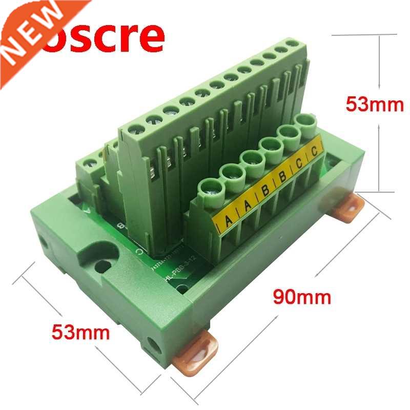 DIN Rail Mount 12 Position Power Distribution Module. Power