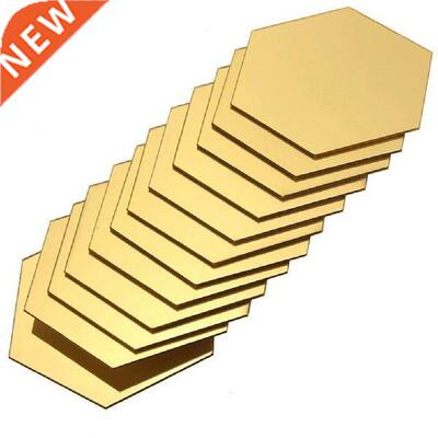 12PCS Hexagon Removable Waterproof Self-adhesive Mirror