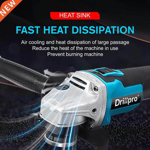 For Makita 18V 125mm Brushless Cordless Impact Angle Grinder