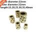 22mm lnear graphte 2pcs set dameter copper bearng nner