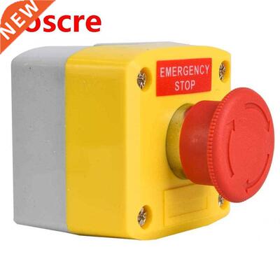 Red Sign Emergency Stop Push Button Switch IP65 Waterproof S