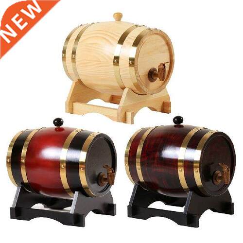 Oak Wine Barrel Keg Bucket Brewage Casks with Stand For