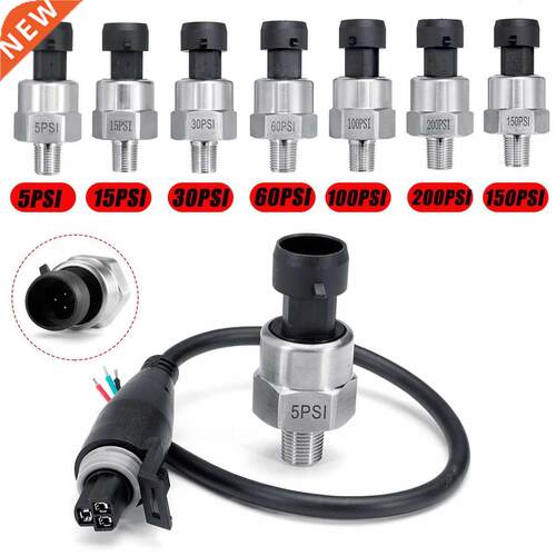 5V 1/8NPT Oil Fuel Air Pressure Transducer Transmitter Senso