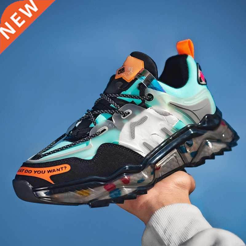 2021 fashion men sport shoes breathable set style man chunky