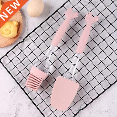 1Pcs DIY Baking Barbecue Brushes Silicone Scraper Oil Brush
