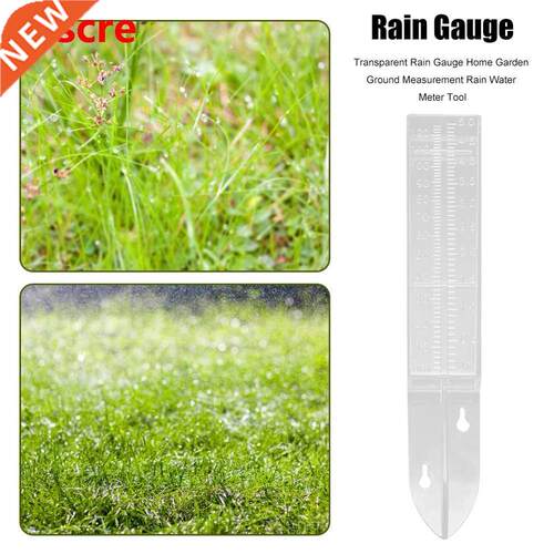 Transparent Rain Gauge Home Garden Ground Measurement Rain W