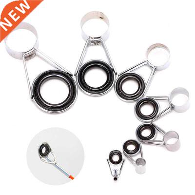 7Pcs Mixed size Telescopic Fishing Rod Guides Top Ring Set R